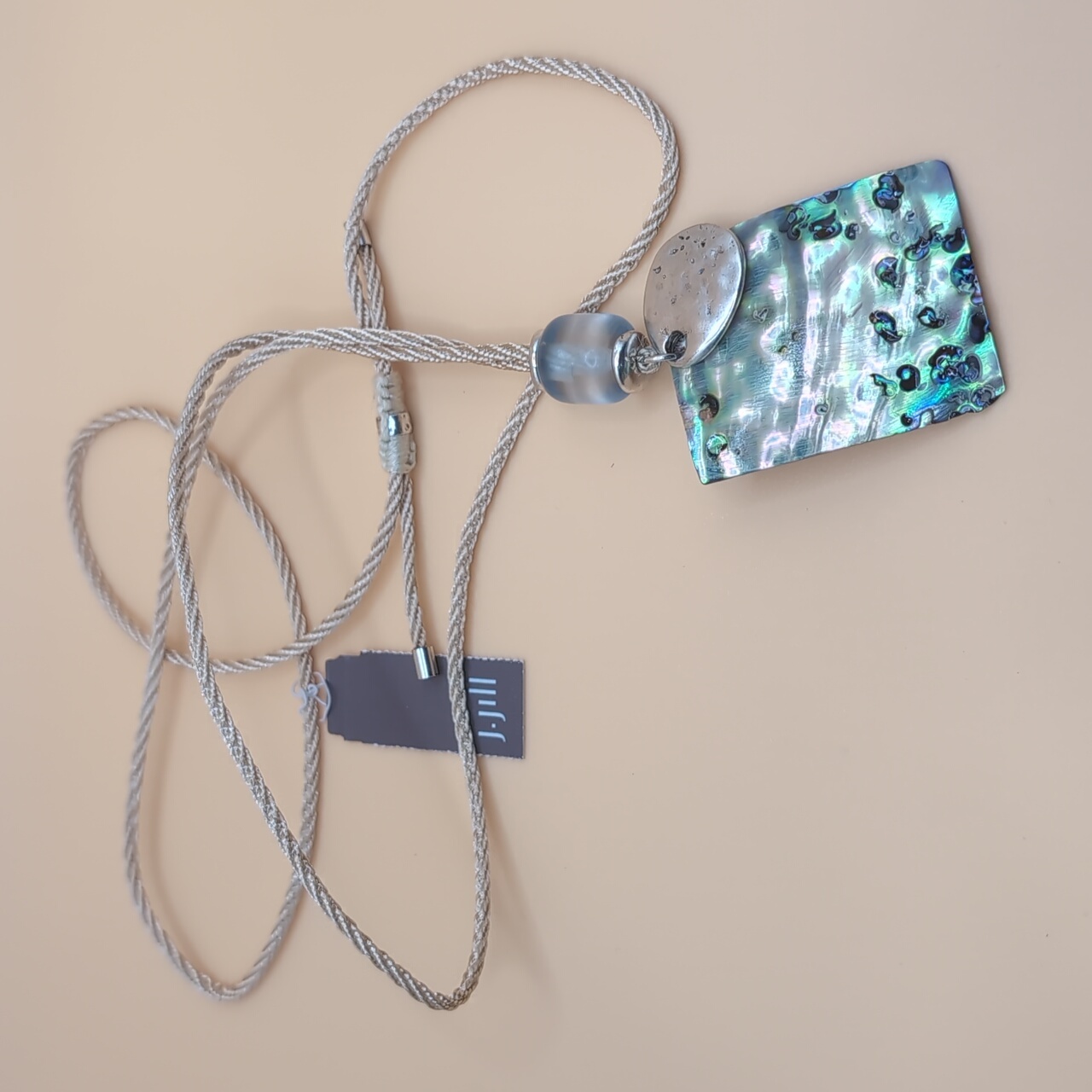 J Jill Abalone Shell Pendant Necklace With Adjustable Cord Nwt 49 26$